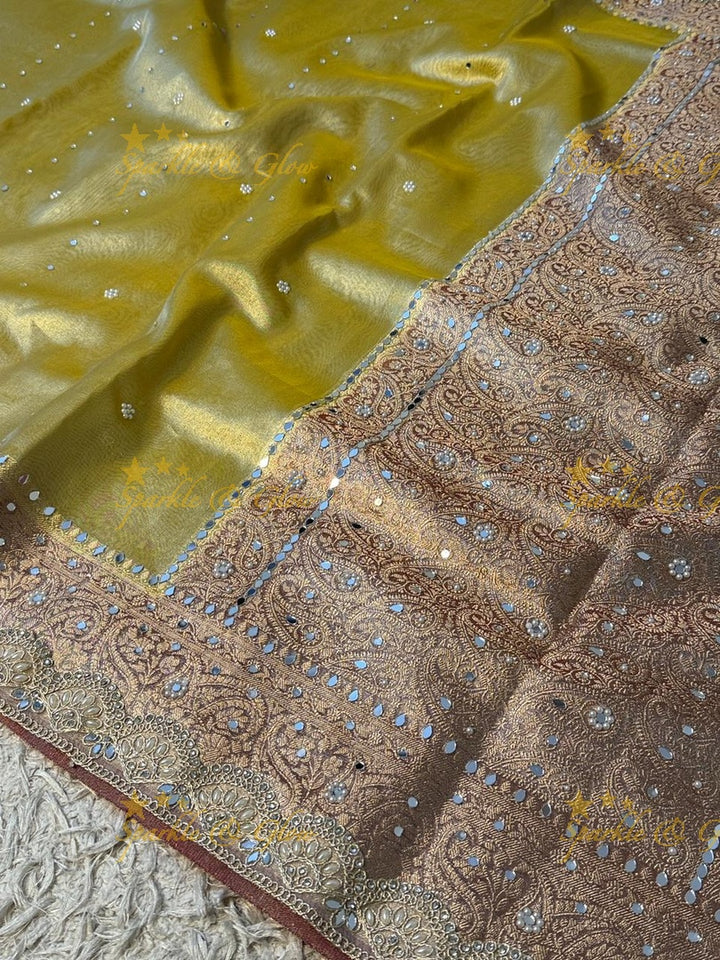 Elegant Banarasi & Tissue Organza Wedding Sarees Online
