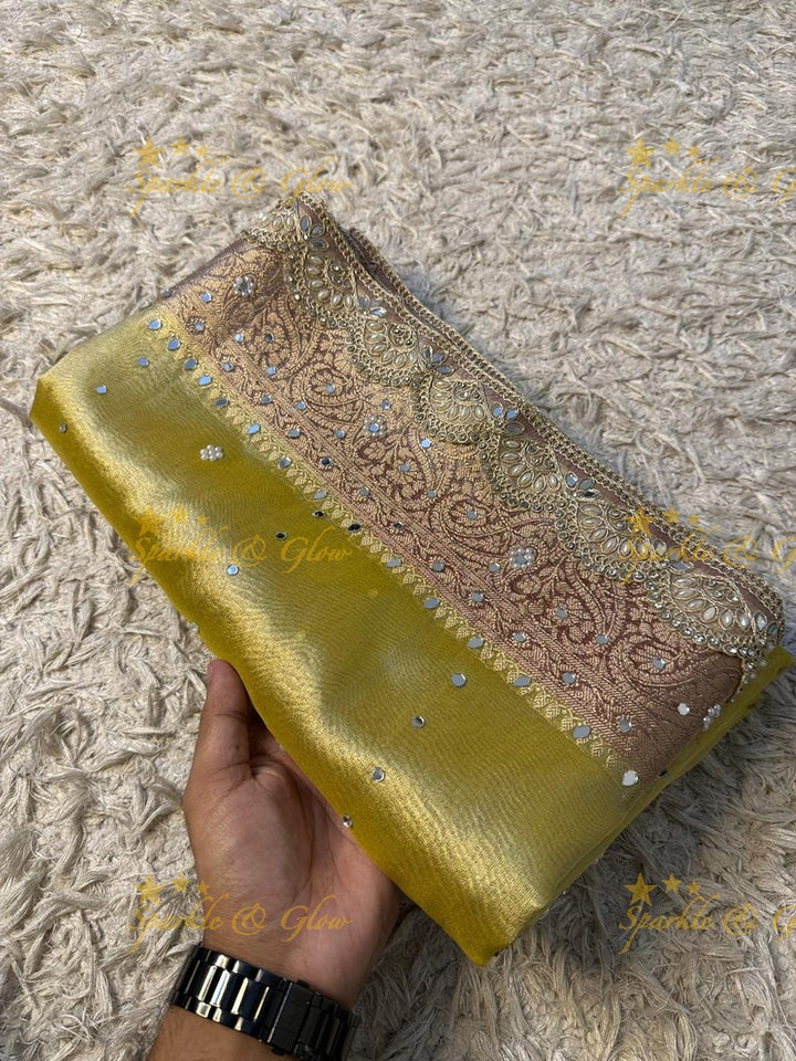 Elegant Banarasi & Tissue Organza Wedding Sarees Online