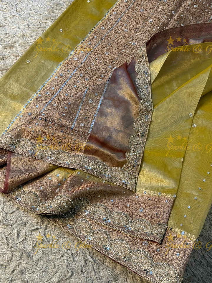 Elegant Banarasi & Tissue Organza Wedding Sarees Online