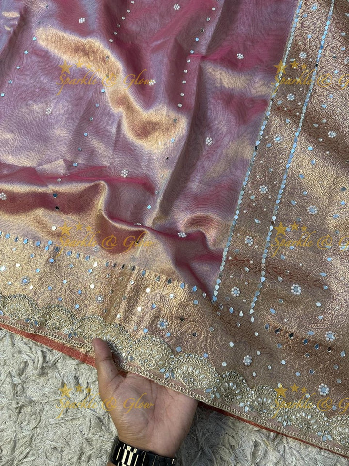 Elegant Banarasi & Tissue Organza Wedding Sarees Online