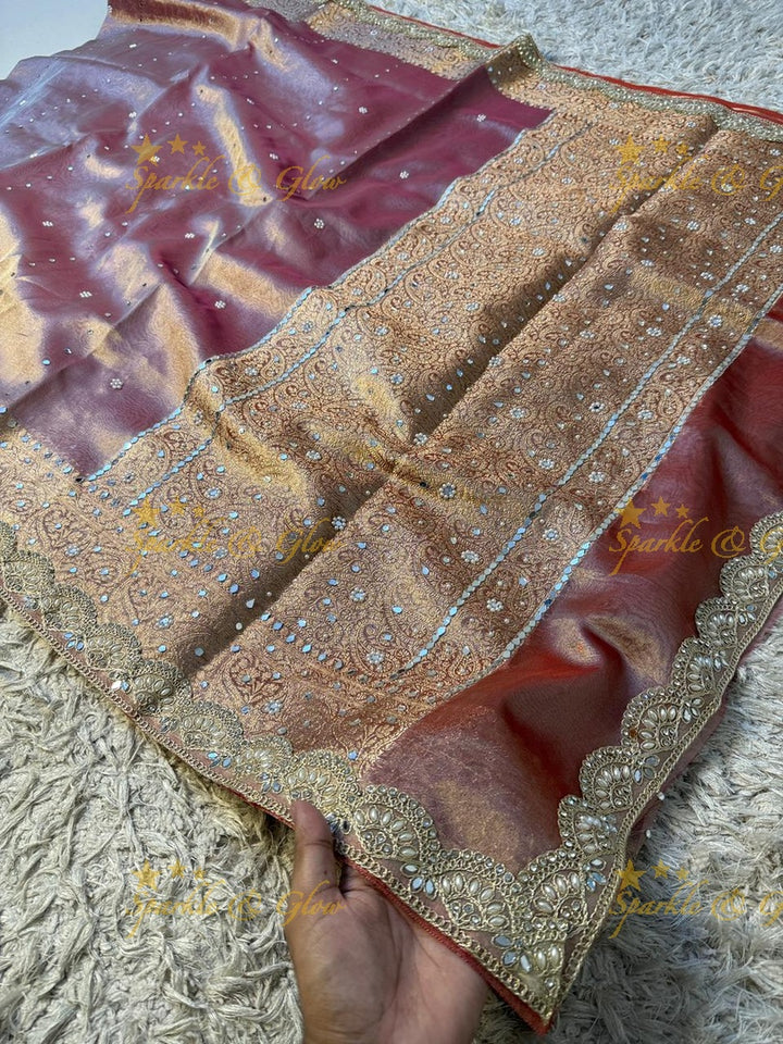 Elegant Banarasi & Tissue Organza Wedding Sarees Online