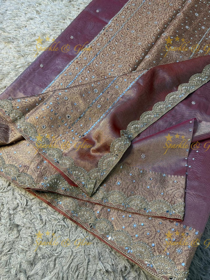Elegant Banarasi & Tissue Organza Wedding Sarees Online