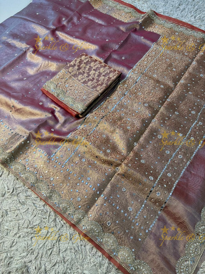 Elegant Banarasi & Tissue Organza Wedding Sarees Online
