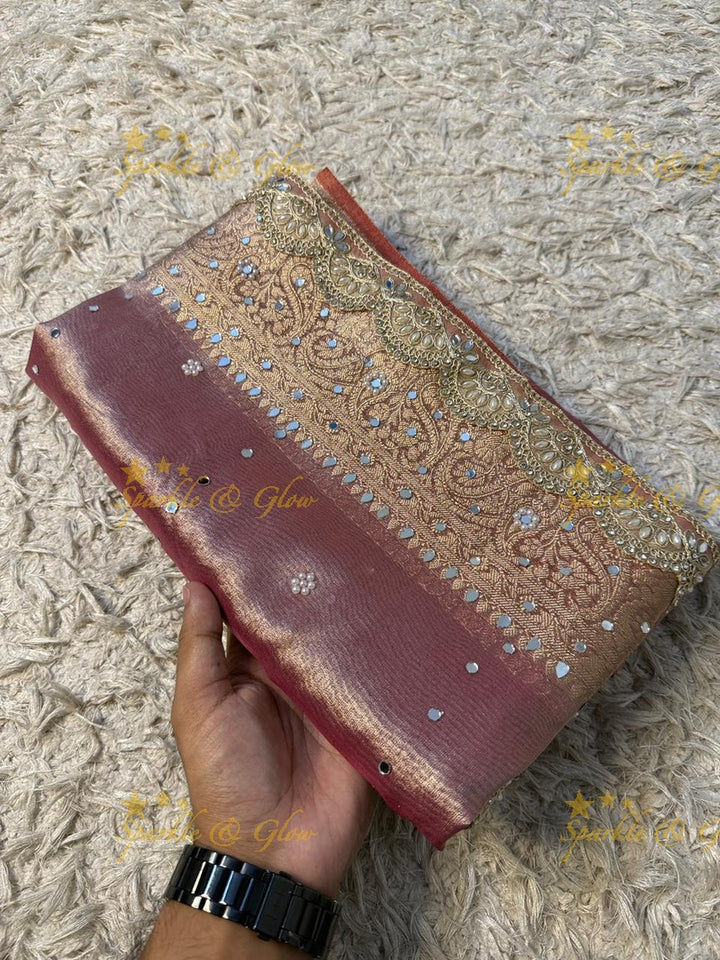 Elegant Banarasi & Tissue Organza Wedding Sarees Online