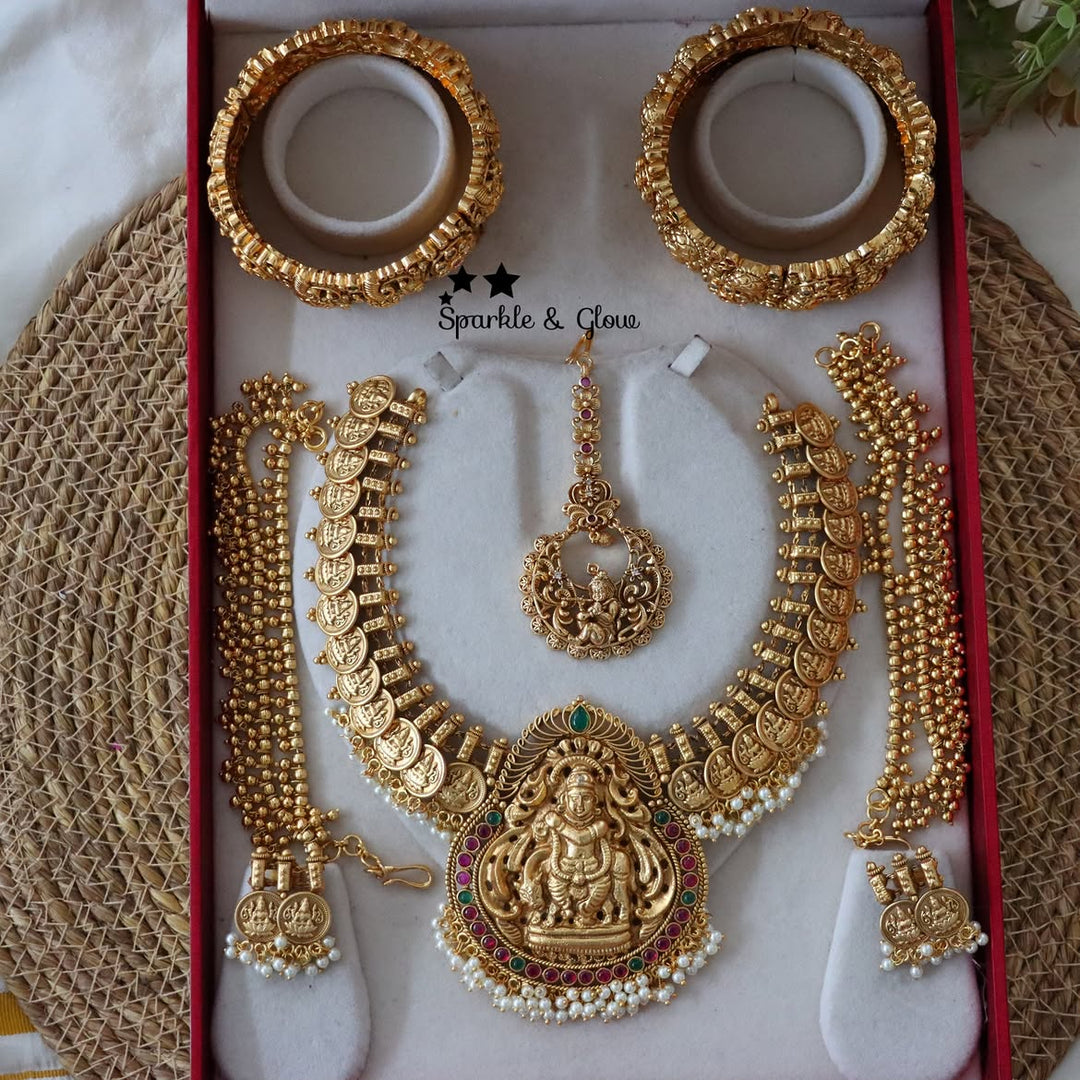 Premium Semi Bridal Jewellery Set with Bangles
