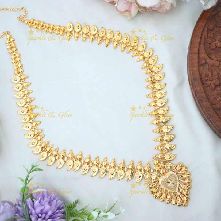 Exquisite Gold Tone Long Necklace for Festive Glam