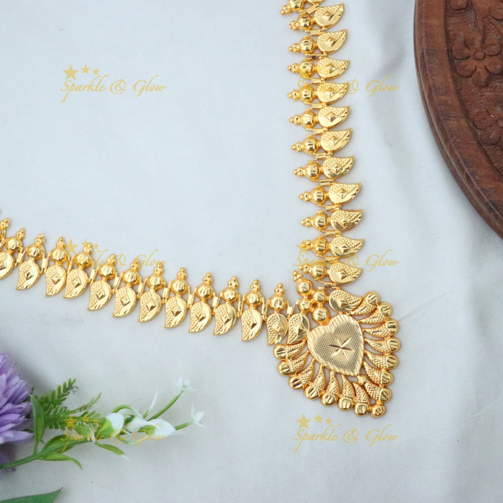 Exquisite Gold Tone Long Necklace for Festive Glam