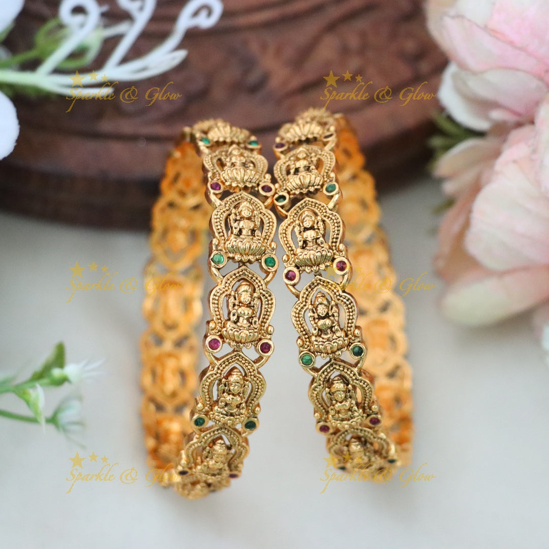 Exquisite Gold Tone Bangles for Festive Occasions