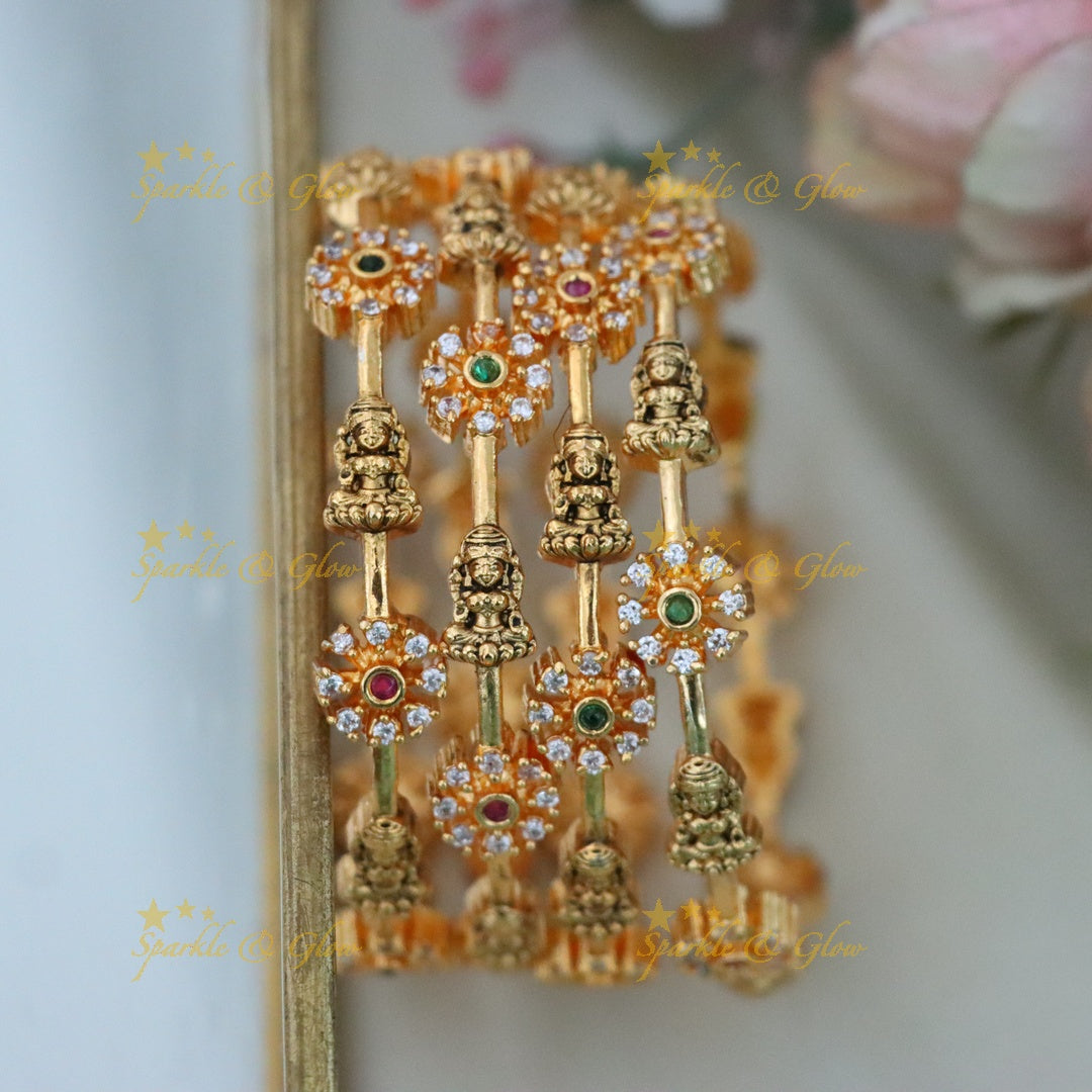 Exquisite Gold Plated Bangle for Weddings - Sparkle & Glow