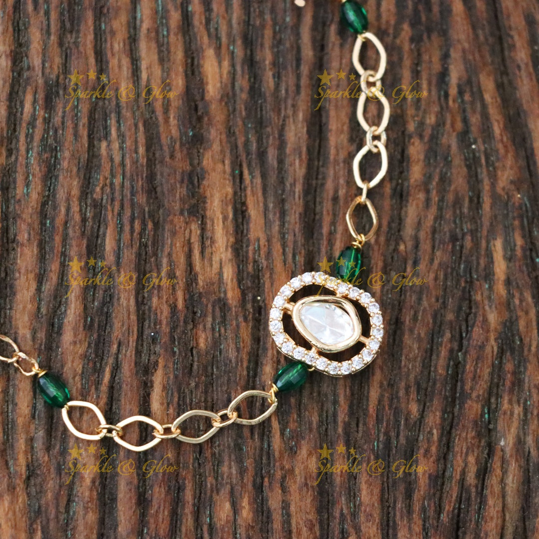 Elegant Gold-Plated Rakhi Bracelet - Festive New Arrival