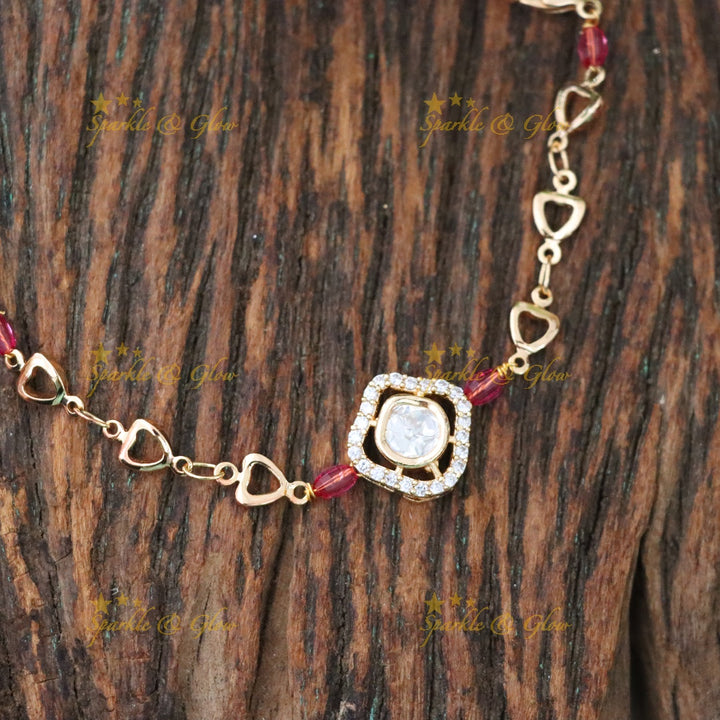 Golden Rakhi Bracelet - Perfect Festive Accessory