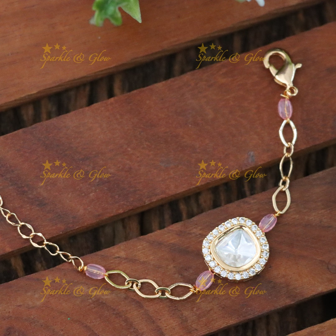Elegant Gold-Plated Bracelet for Festive Celebrations