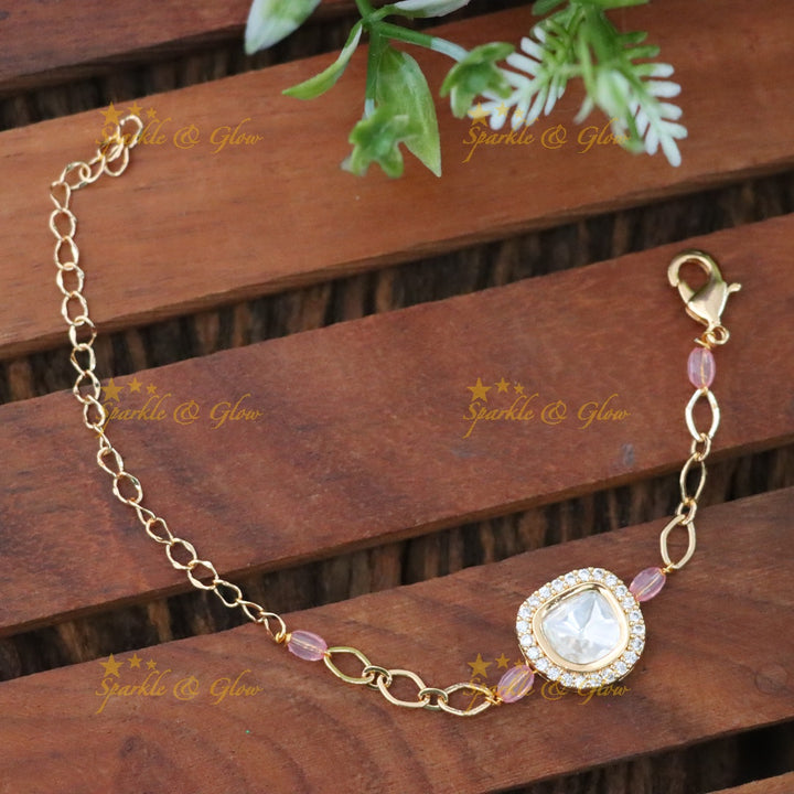 Elegant Gold-Plated Bracelet for Festive Celebrations