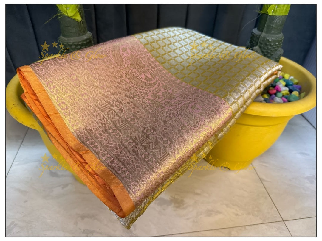Elegant Tissue Organza Saree for Weddings & Festivals