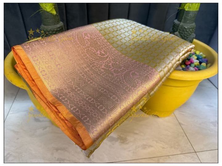 Elegant Tissue Organza Saree for Weddings & Festivals