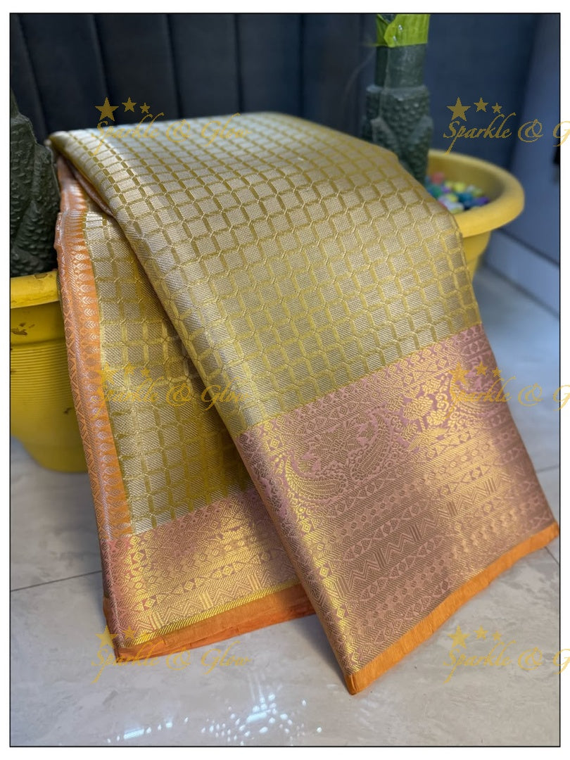 Elegant Tissue Organza Saree for Weddings & Festivals