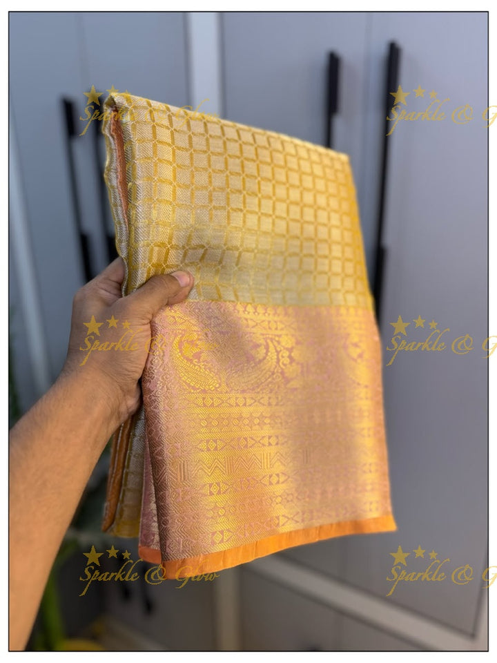 Elegant Tissue Organza Saree for Weddings & Festivals