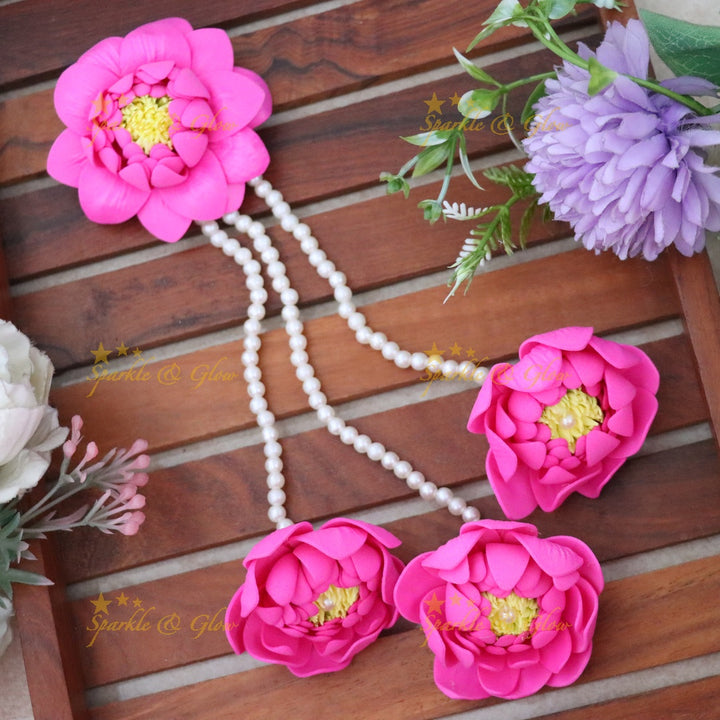 Elegant Floral Hair Clip for Festive & Wedding Occasions