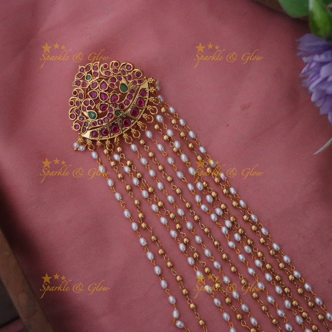 Exquisite Gold Jada Billa Hair Accessory for Weddings
