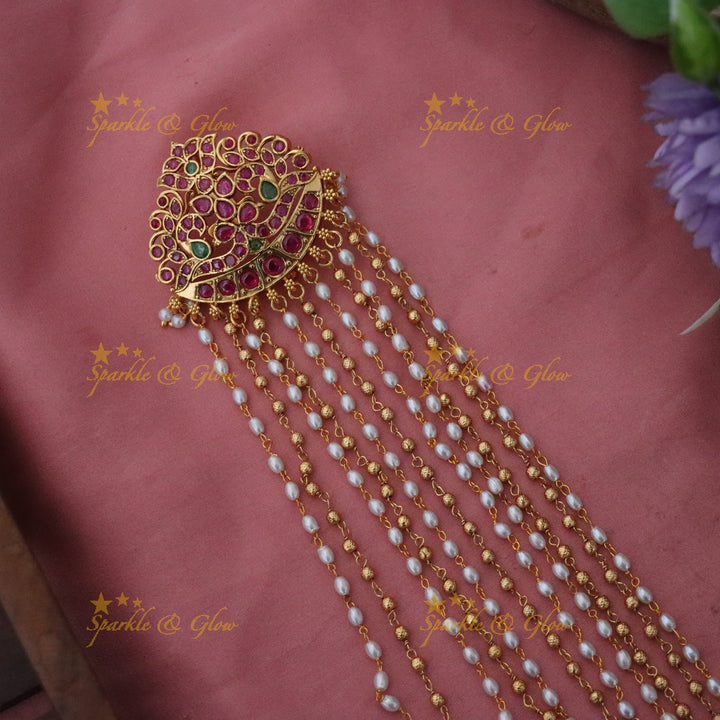Exquisite Gold Jada Billa Hair Accessory for Weddings
