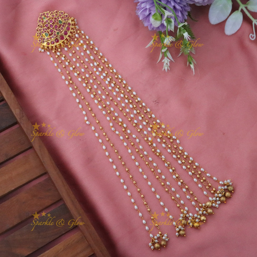 Exquisite Gold Jada Billa Hair Accessory for Weddings