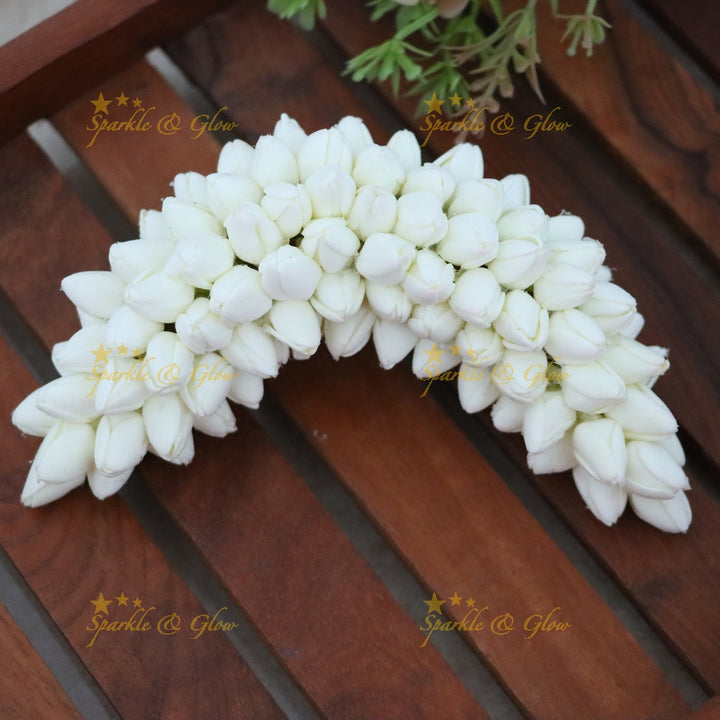 Exquisite Jasmine Hair Clip for Festive Elegance