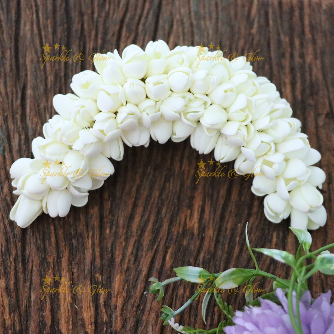 Elegant Jasmine Blossom Hair Clip – Perfect for Celebrations