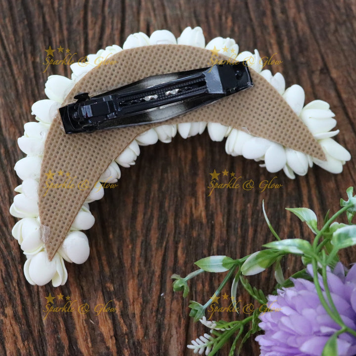 Elegant Jasmine Blossom Hair Clip – Perfect for Celebrations