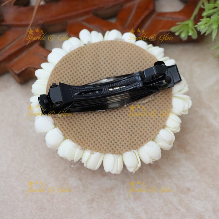 Stunning Purple Floral Hair Clip for Weddings & Festive Events