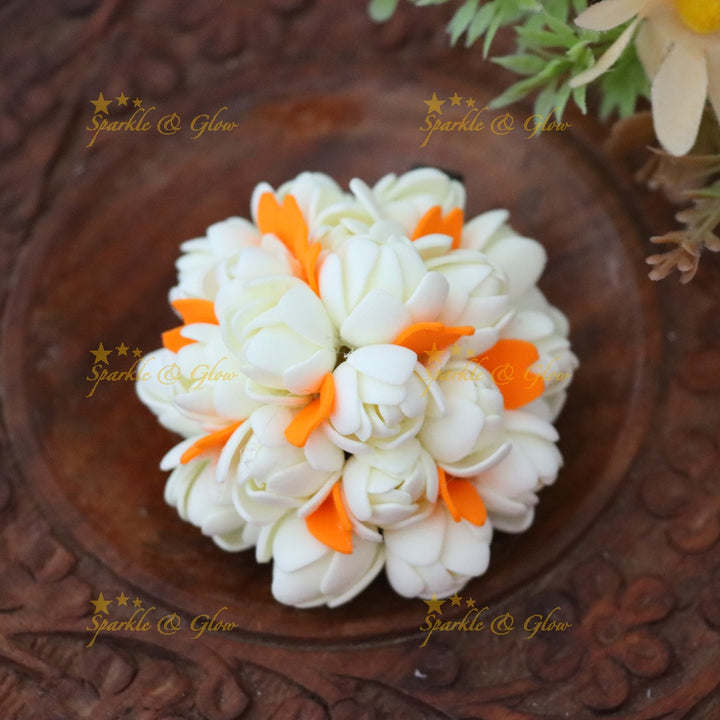 Elegantly Crafted Floral Hair Clip for Festive Occasions