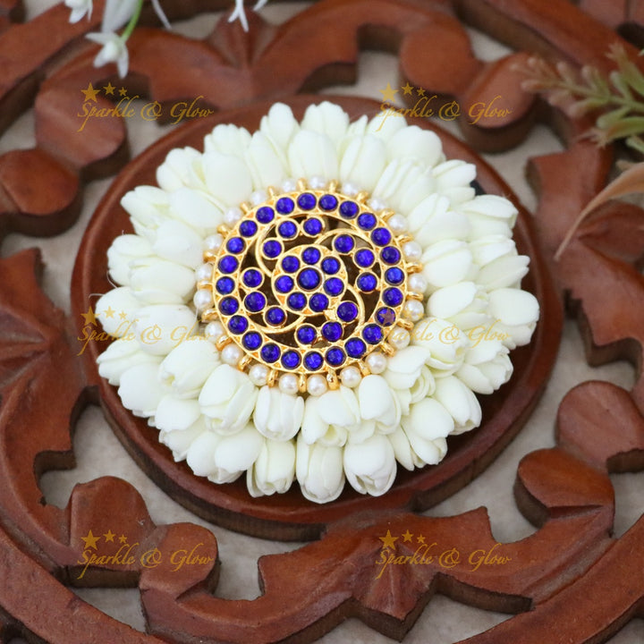 Exquisite Floral Hair Clip - Elegant Festive Accessory
