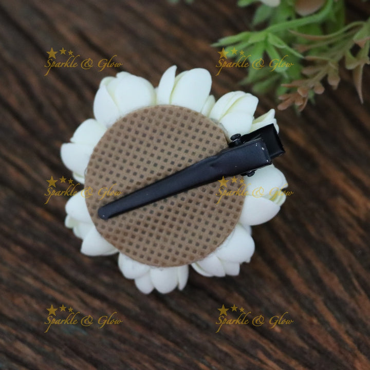 Elegant Floral Hair Clip for Celebrations & Weddings