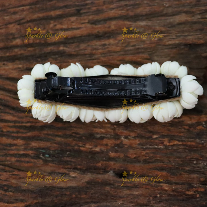 Stunning White Floral Hair Clip Perfect for Celebrations