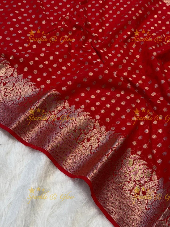 Elegant Banarasi Semi Georgette Silk Saree Collection
