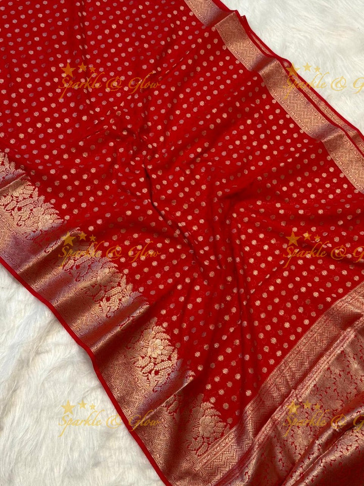 Elegant Banarasi Semi Georgette Silk Saree Collection