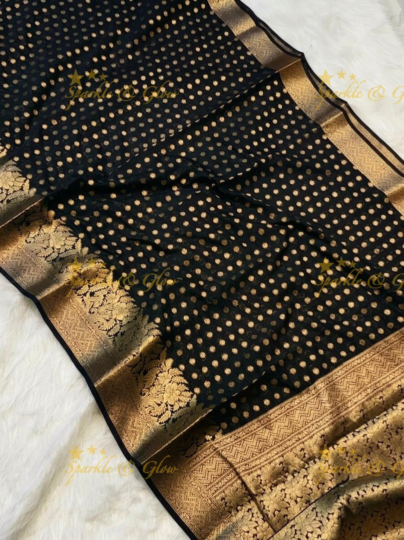 Elegant Banarasi Semi Georgette Silk Saree Collection