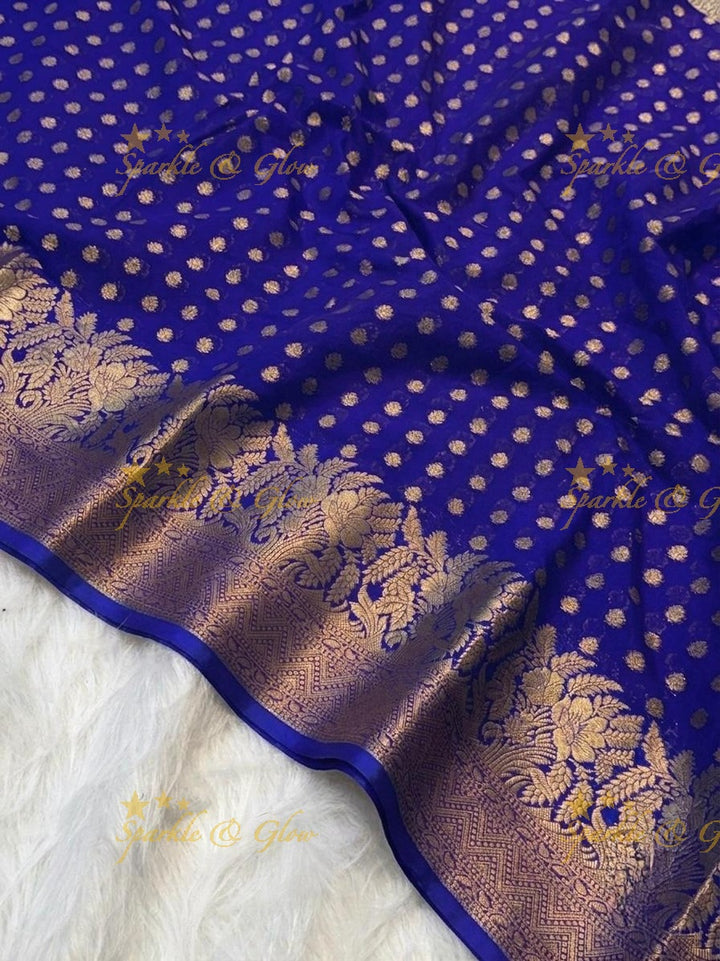 Elegant Banarasi Semi Georgette Silk Saree Collection