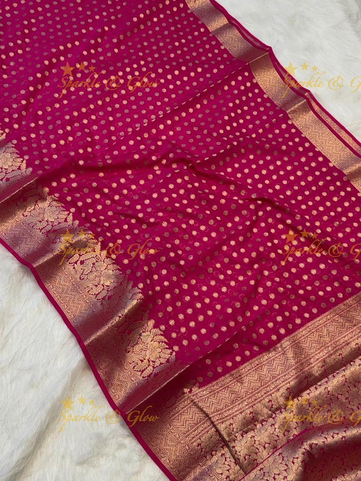 Elegant Banarasi Semi Georgette Silk Saree Collection