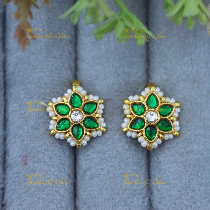 Elegant Festive Bugadi Earrings in Gold Finish