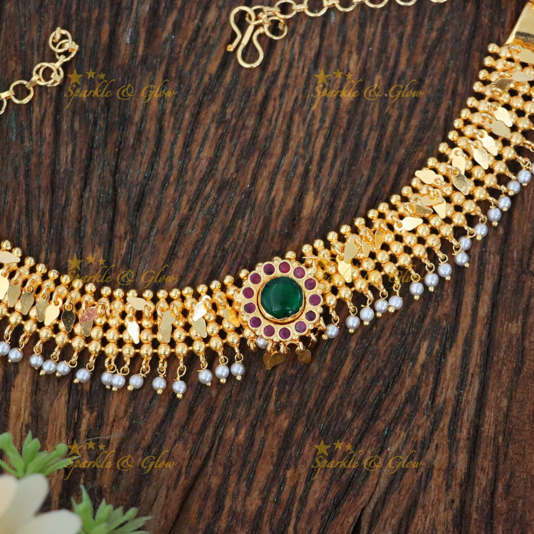 Exquisite Gold High Neck Choker for Weddings