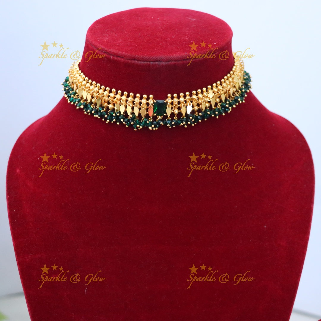 Exquisite Gold-Plated Choker - Perfect for Weddings & Festivals