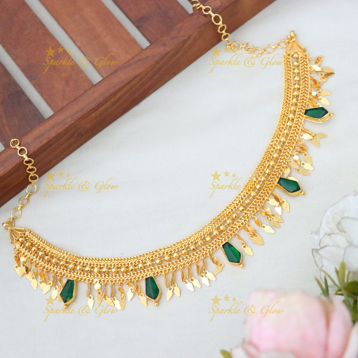 Exquisite Gold High-Neck Wedding Choker Necklace