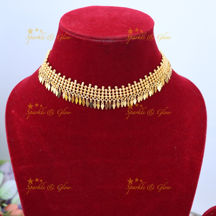Stunning Gold High Neck Choker for Weddings & Festive Glam