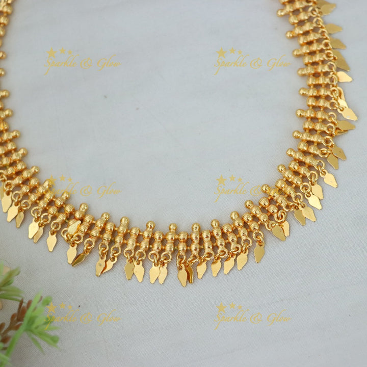 Exquisite Gold-Plated Kerala Festive Choker Necklace