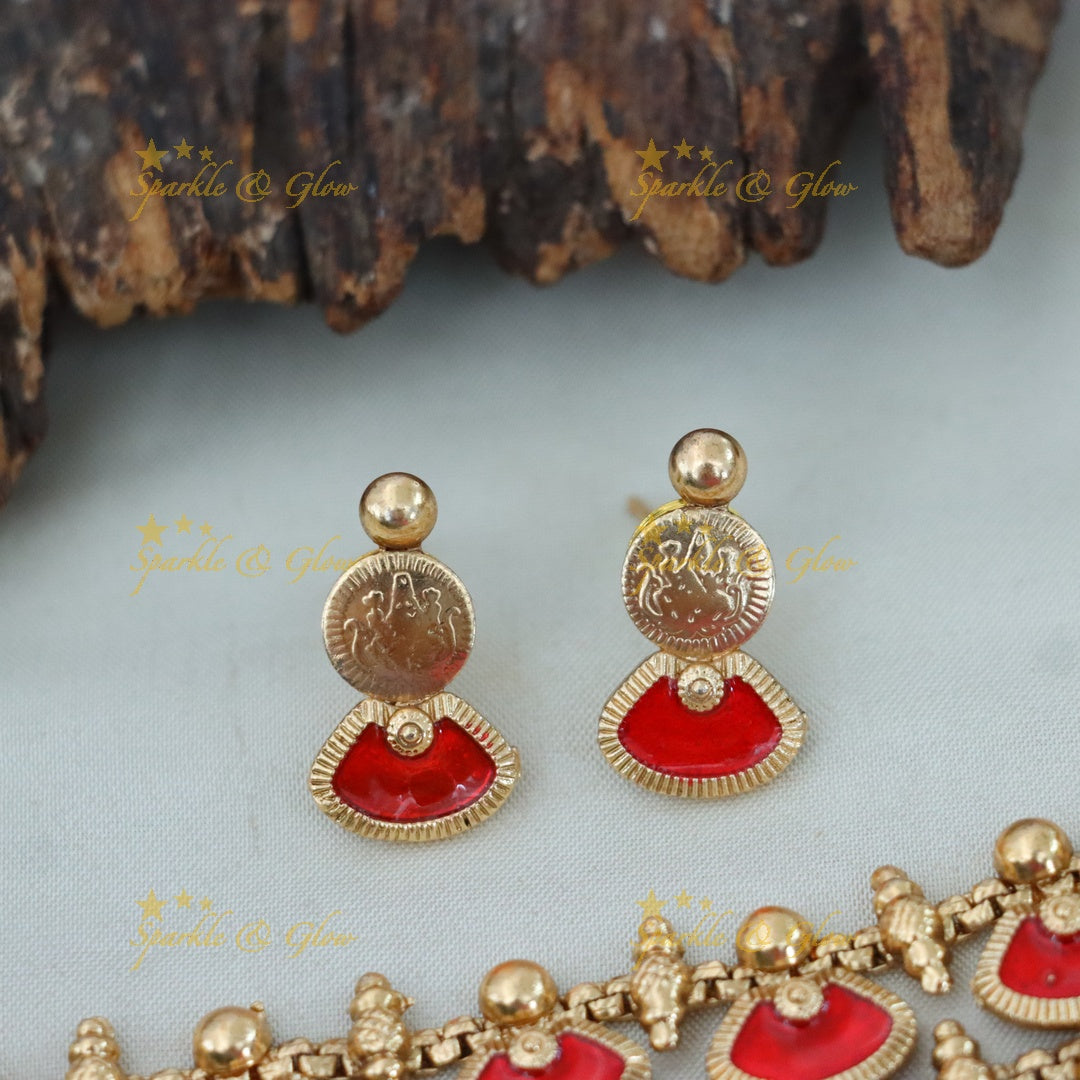 Exquisite Kerala Coin Necklace - High Neck Choker