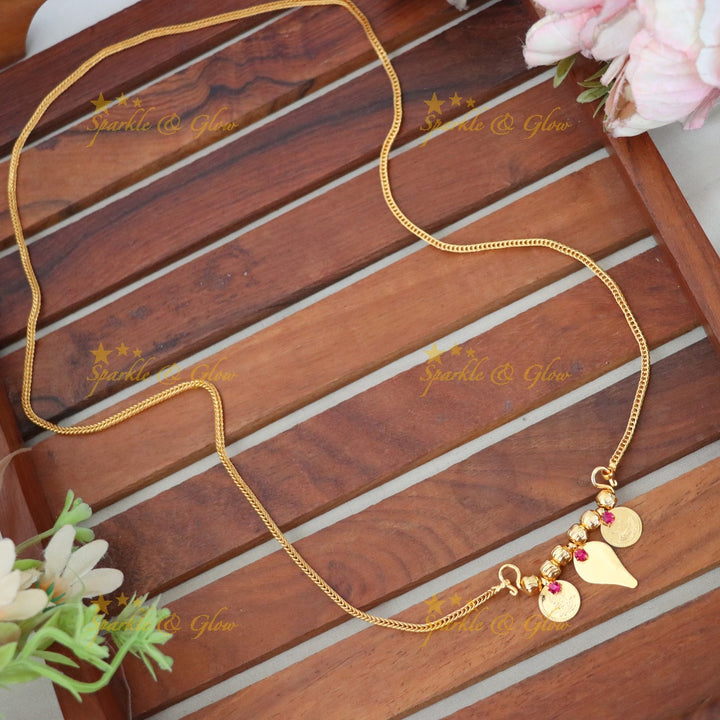 Kerala-Style Imitation Gold Haram Necklace Online