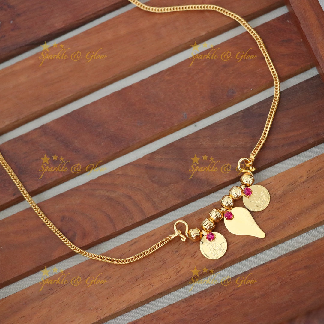 Kerala-Style Imitation Gold Haram Necklace Online