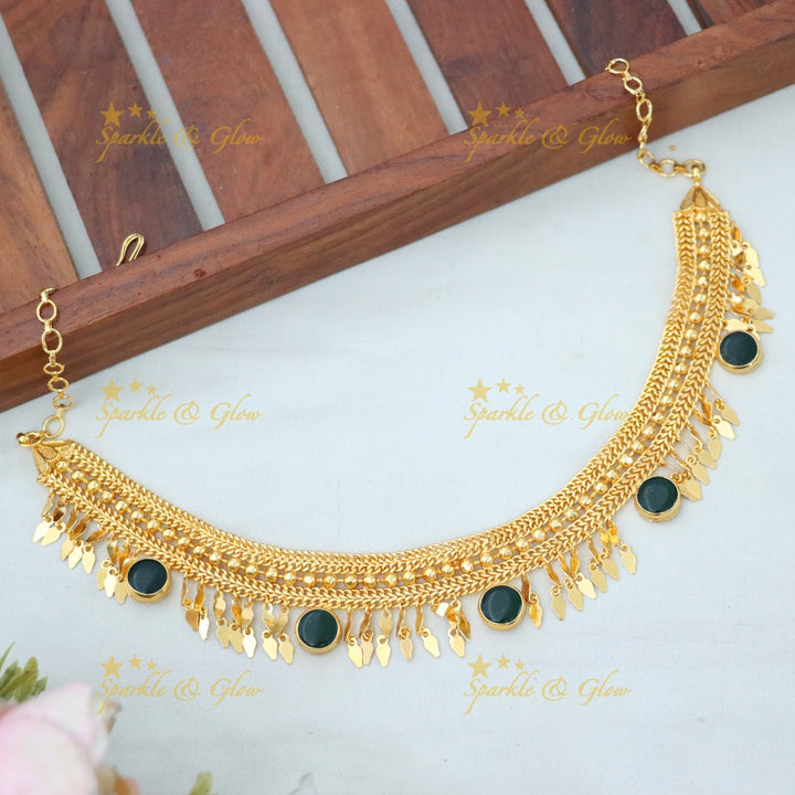 Exquisite Gold-Plated High Neck Choker Necklace