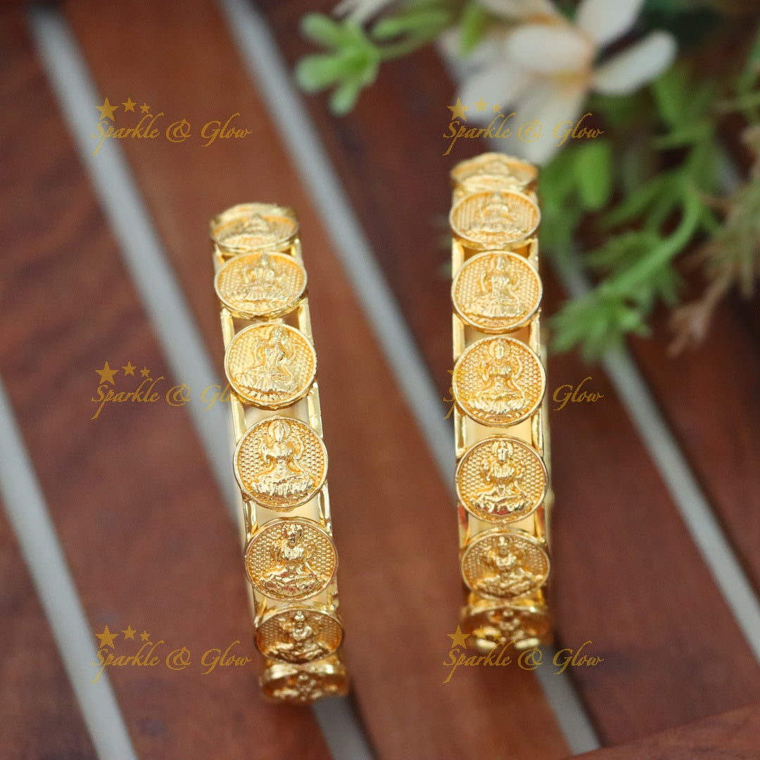 Exquisite Temple Gold Bangle for Weddings & Festivals