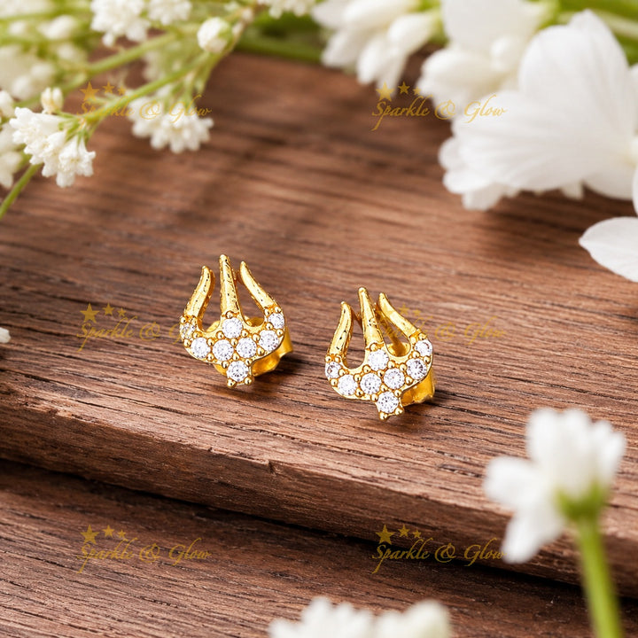 Elegant Gold Stud Earrings for Weddings & Festivals